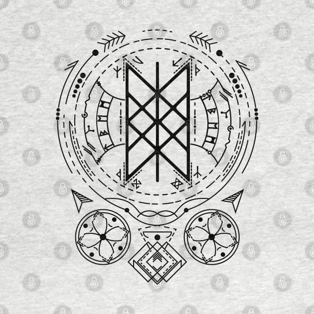 Web of Wyrd | Norse Pagan Symbol by CelestialStudio